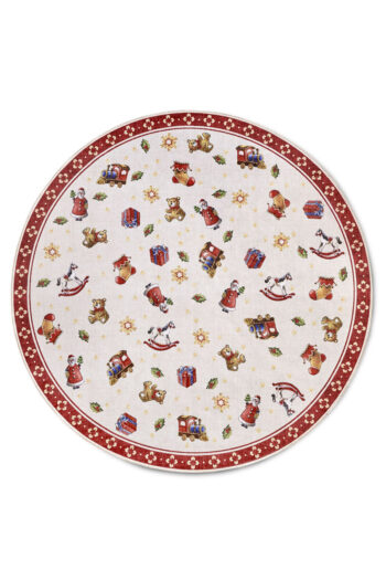 Kruhový kusový koberec Villeroy & Boch  Toy´s  Delight 106192 Red Multicolour, bez vlasu Ø 150 cm