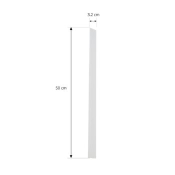 Kryt Lindby Linaro, biely, 1-fázový systém, 50 cm