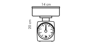 Kuchynské váhy ACCURA 2.0 kg, Tescoma, M