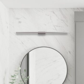 Kúpeľňové a zrkadlové svietidlo Lindby LED Alenia, 120 cm, IP44, sivé
