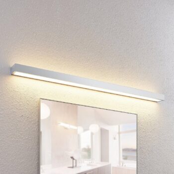 Kúpeľňové nástenné svietidlo Lindby LED Layan, 120 cm, chróm, kov