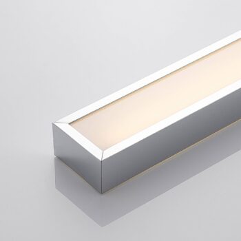Kúpeľňové nástenné svietidlo Lindby LED Layan, 120 cm, chróm, kov