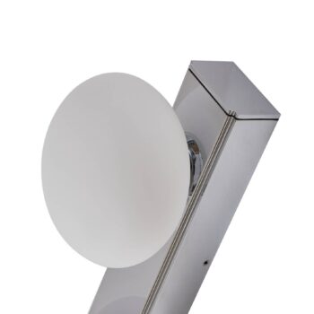 Kúpeľňové nástenné svietidlo Lucande LED Myrra, chróm, sklo, 60 cm, IP44