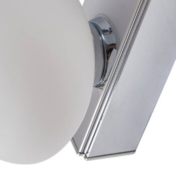 Kúpeľňové nástenné svietidlo Lucande LED Myrra, chróm, sklo, 60 cm, IP44