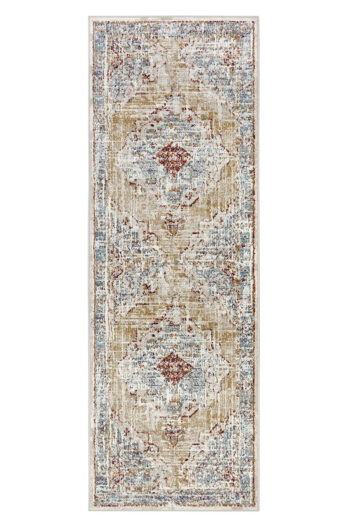 Kusový behúň Hanse Home Luxor 105645 Strozzi Beige Blue 80x240 cm