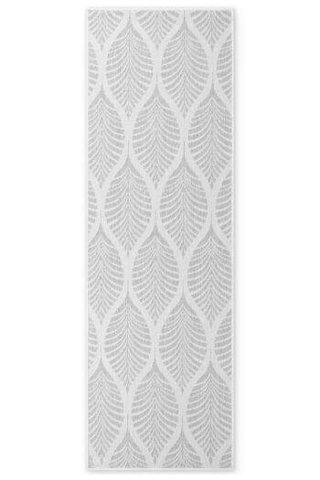 Kusový behúň Northrugs Duet 106246 White Grey 80x250 cm