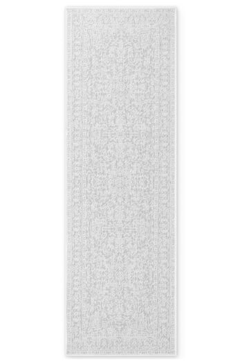 Kusový behúň Northrugs Duet 106249 White Grey 80x250 cm
