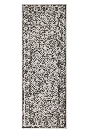 Kusový behúň Northrugs Twin 103113 Black Cream 80x350 cm