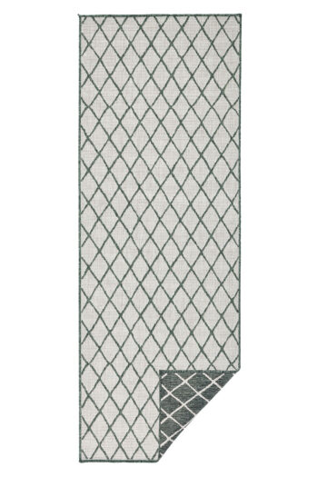 Kusový behúň Northrugs Twin 103117 Green Cream  80x350 cm
