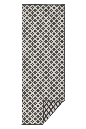 Kusový behúň Northrugs Twin 103124 Black Cream 80x250 cm