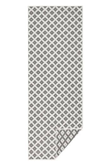 Kusový behúň Northrugs Twin 103126 Grey Cream 80x250 cm