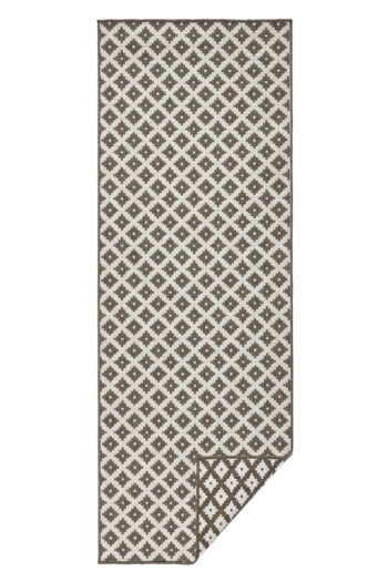 Kusový behúň Northrugs Twin 103127 Brown Cream 80x350 cm