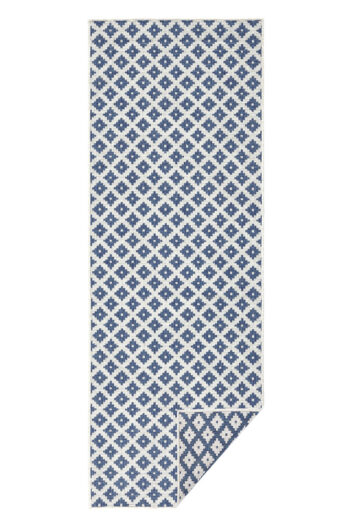 Kusový behúň Northrugs Twin 103128 Blue Cream 80x350 cm