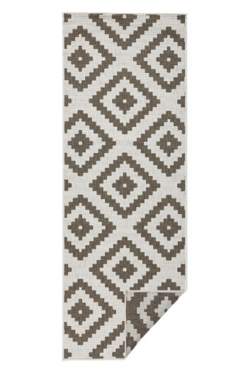 Kusový behúň Northrugs Twin 103133 Brown Cream 80x250 cm