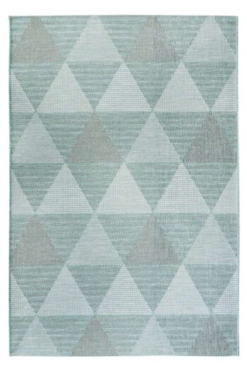 Kusový koberec Flat 21132 Ivory Silver/Mint 120x170 cm