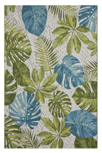 Kusový koberec Hanse Home Flair 105617 Tropical Leaves Turqoise 80x165 cm