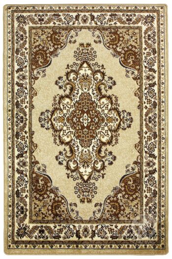 Kusový koberec Medailon 6985A Beige Ø 190 cm