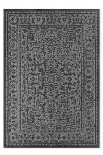 Kusový koberec Northrugs Duet 106248 Black White 120x170 cm