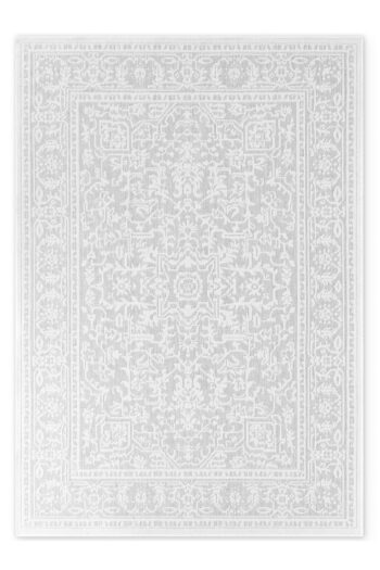 Kusový koberec Northrugs Duet 106249 White Grey 200x290 cm