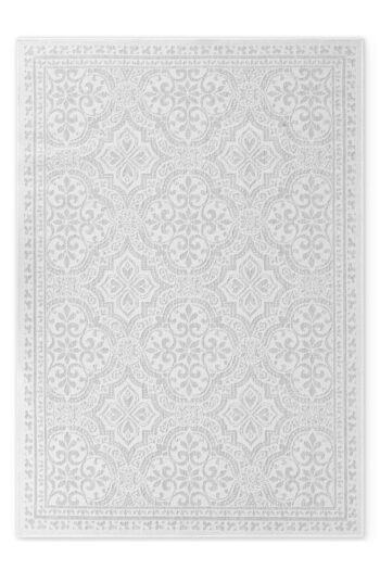 Kusový koberec Northrugs Duet 106251 White Grey 160x230 cm
