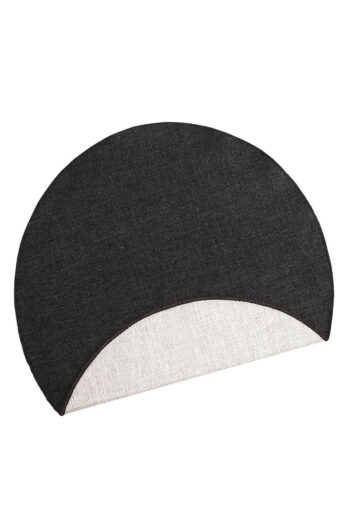 Kusový koberec Northrugs Twin 103096 Black kruh Ø 140 cm