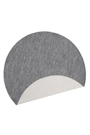 Kusový koberec Northrugs Twin 103097 Grey kruh Ø 140 cm
