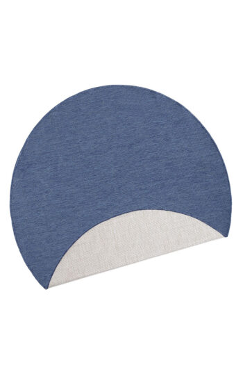 Kusový koberec Northrugs Twin 103100 Blue kruh Ø 140 cm