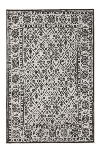 Kusový koberec Northrugs Twin 103113 Black Cream 80x150 cm