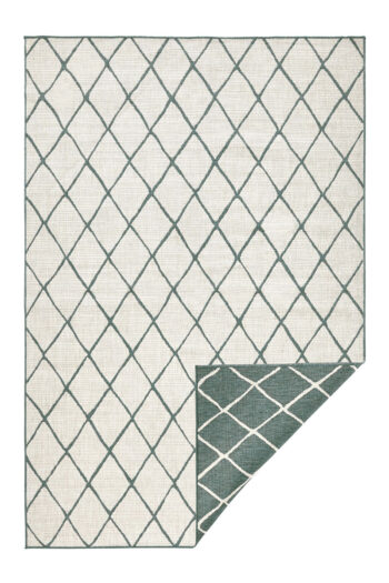 Kusový koberec Northrugs Twin 103117 Green Cream 160x230 cm