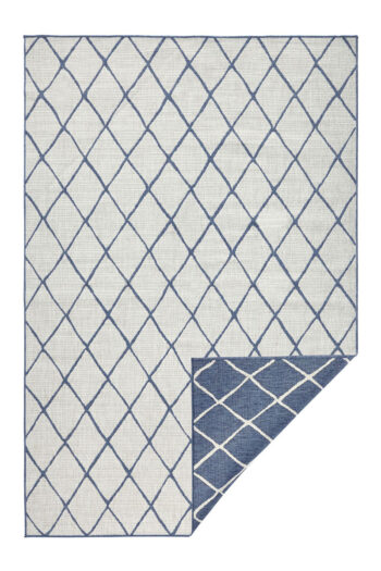 Kusový koberec Northrugs Twin 103119 Blue Cream 80x150 cm