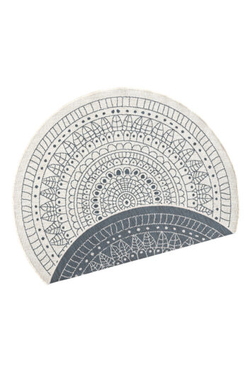 Kusový koberec Northrugs Twin 103143 Grey Cream Ø 100 cm