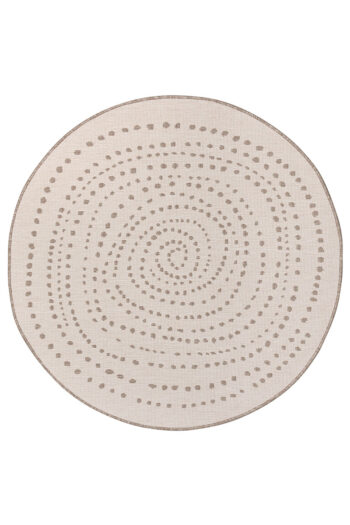 Kusový koberec Northrugs Twin 105414 Linen Ø 140 cm