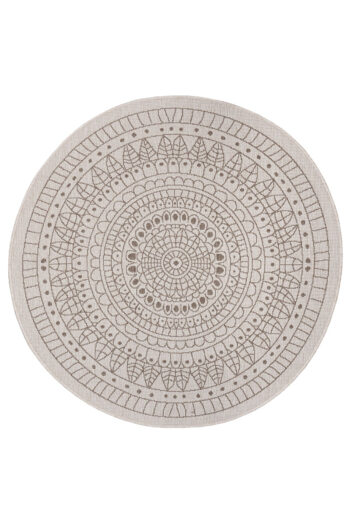 Kusový koberec Northrugs Twin 105475 Linen Ø 100 cm