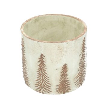 Kvetináč Christmas Trees ⌀13cm, 13 x 12 cm