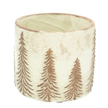 Kvetináč Christmas Trees ⌀15cm, 15 x 14 cm