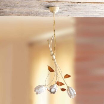 Kvetinová závesná lampa TULIPANO 3-pl.