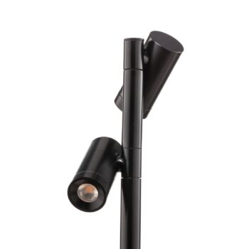 LED Duo Spot 2x3 W ww 170 mm čierna