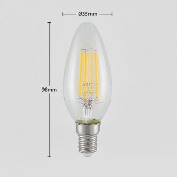 LED E14 filament 4 W 2 700 K 3-krokový stmievač