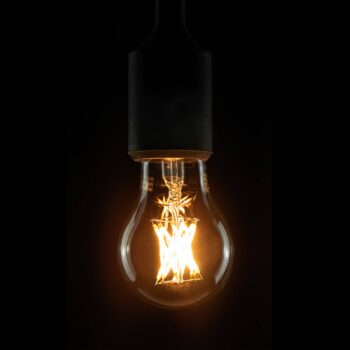 LED E27 7W 927 LED vzhľad uhlíkové vlákno, číra