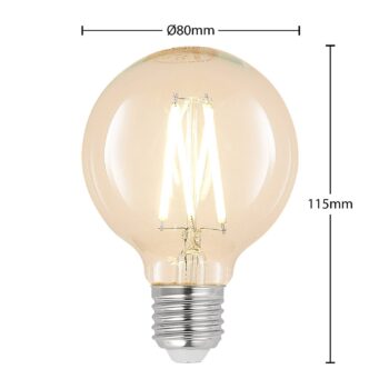 LED E27 8W G80 2 700K filament stmievateľná číra