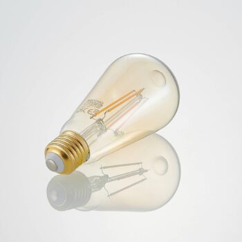 LED E27 ST64 6,5W 2 500K jantár 3-krokový stmievač