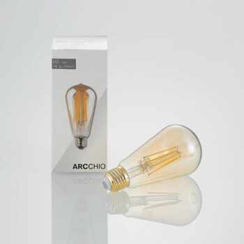 LED E27 ST64 6,5W 2 500K jantár 3-krokový stmievač