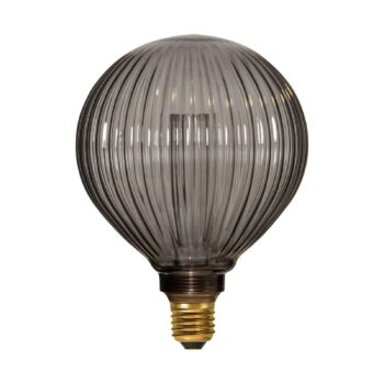 LED Globe G125 Decoled E27 1 W 2 000 K dymová sivá
