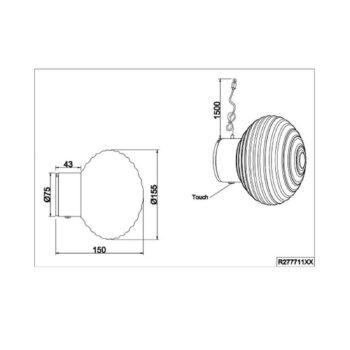 LED akumulátorové nástenné svetlo Earl, mosadz/zelená, sklo, Ø 15,5 cm