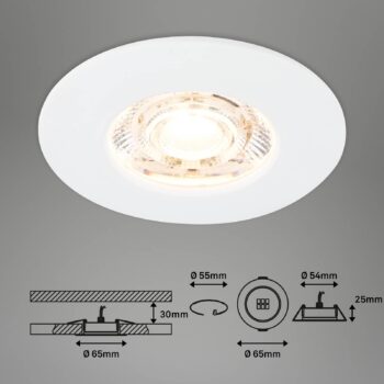 LED bodové svetlá Kulana Mini IP44 3ks biela