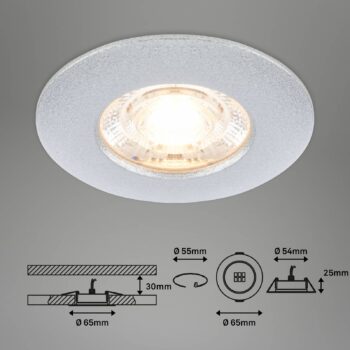 LED bodové svetlá Kulana Mini IP44 3ks chróm