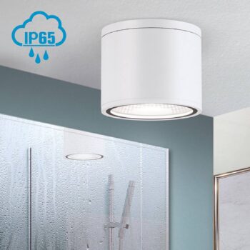 LED bodové svetlá Sputnik IP65 Ø 14,5 cm biela