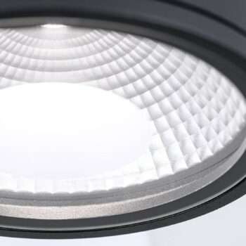 LED bodové svetlá Sputnik IP65 Ø 14,5 cm čierna