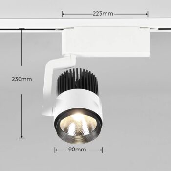 LED bodový radiátor pre DUOline, matná biela, CCT