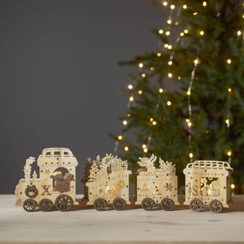 LED dekoratívne svetlo Yuletide ako vianočný vlak LED dekoratívne svetlo Yuletide ako vianočný vlak